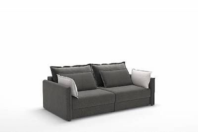 Incanto диван-кровать прямой бархат серый