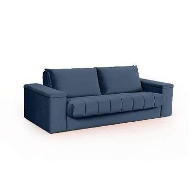 Verona диван-кровать прямой велюр синий