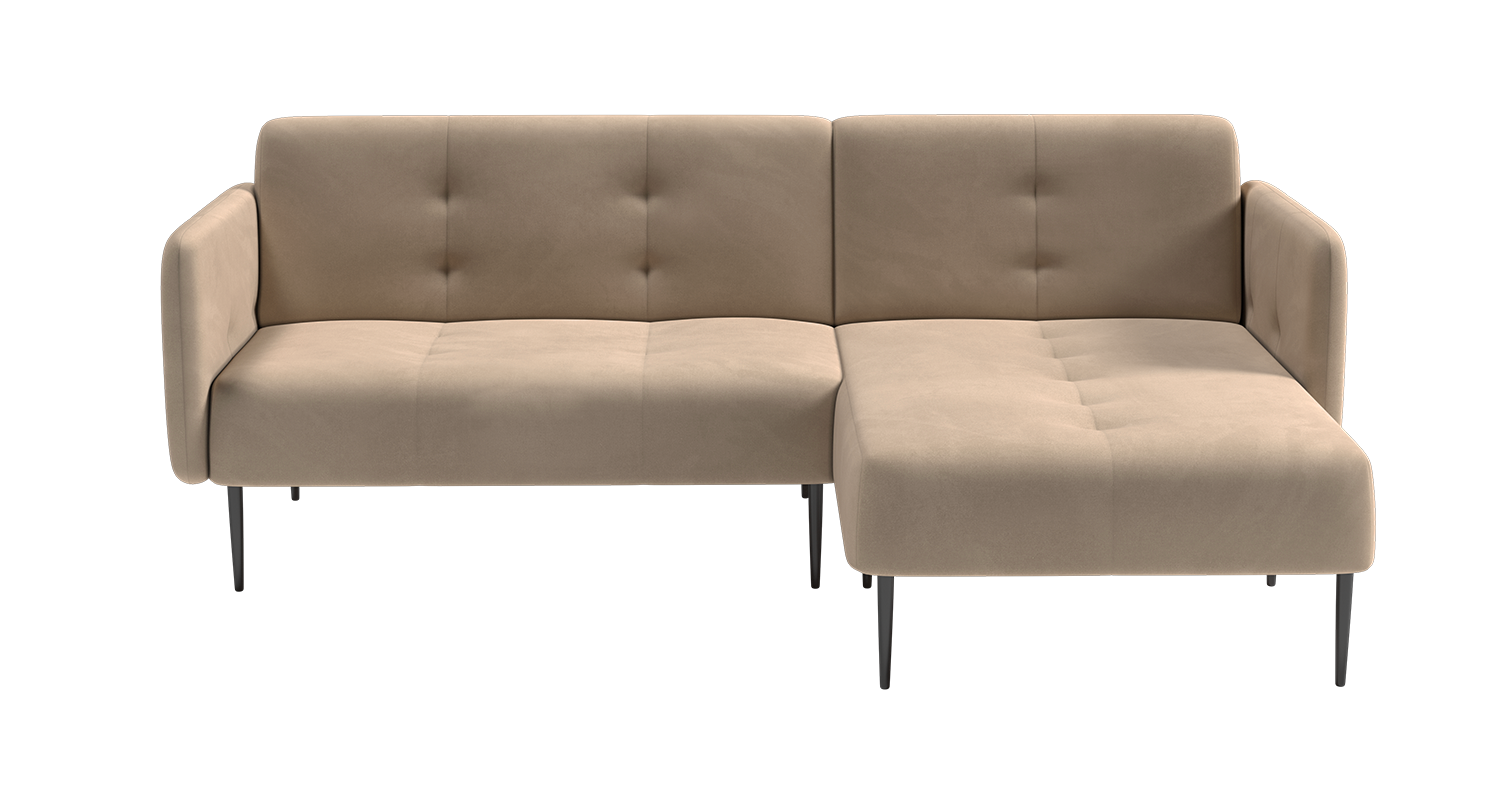 Monaco диван-кровать с шезлонгом, с подлокотниками, бархат бежевый 5 изображение Monaco диван-кровать с шезлонгом, с подлокотниками, бархат бежевый 5 фото