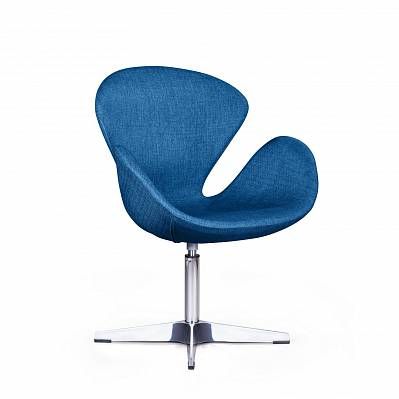 Лаунж кресло Swan, рогожка синий от «Топ концепт»