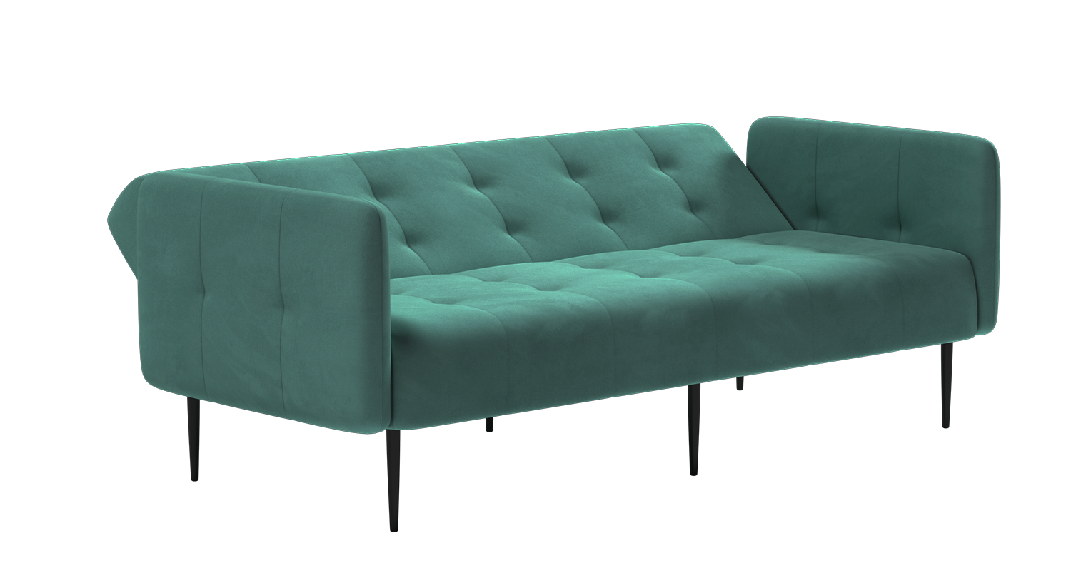 Monaco диван-кровать прямой с подлокотниками, трехместный, бархат 87 изображение Monaco диван-кровать прямой с подлокотниками, трехместный, бархат 87 фото