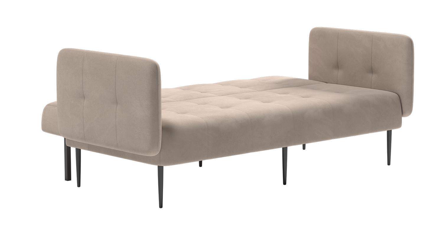 Monaco диван-кровать прямой с подлокотниками, трехместный, бархат пепельно-бежевый 25 изображение Monaco диван-кровать прямой с подлокотниками, трехместный, бархат пепельно-бежевый 25 фото