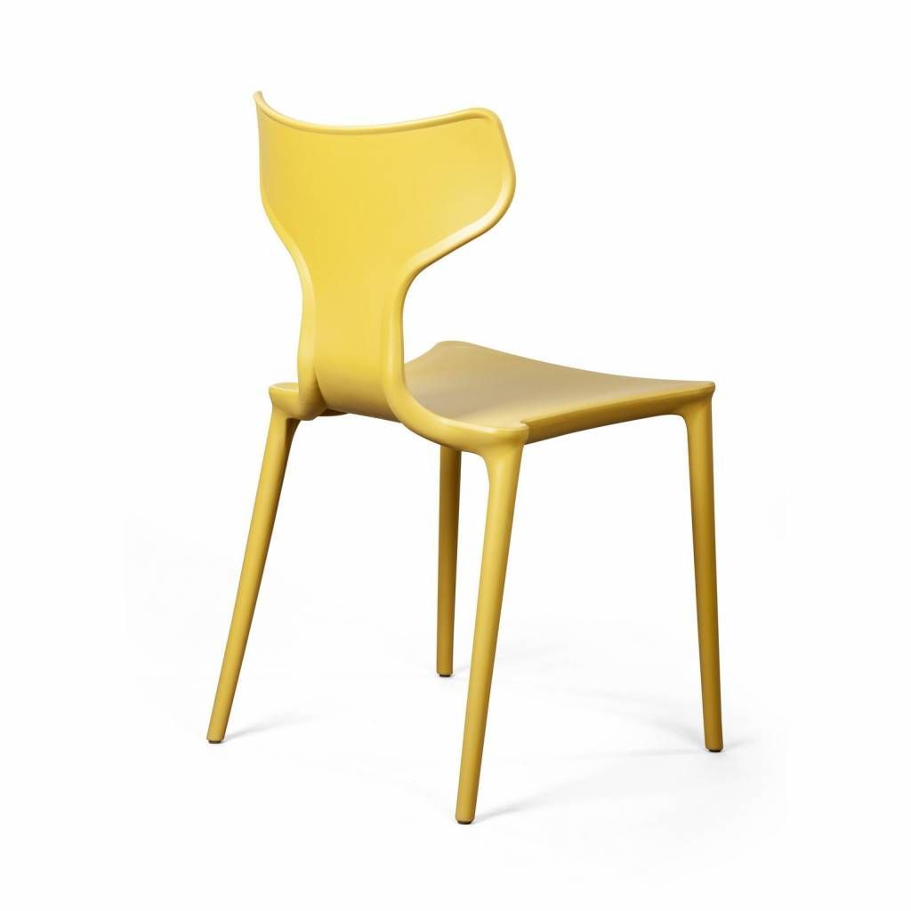 Желтый стул Enzo пластик