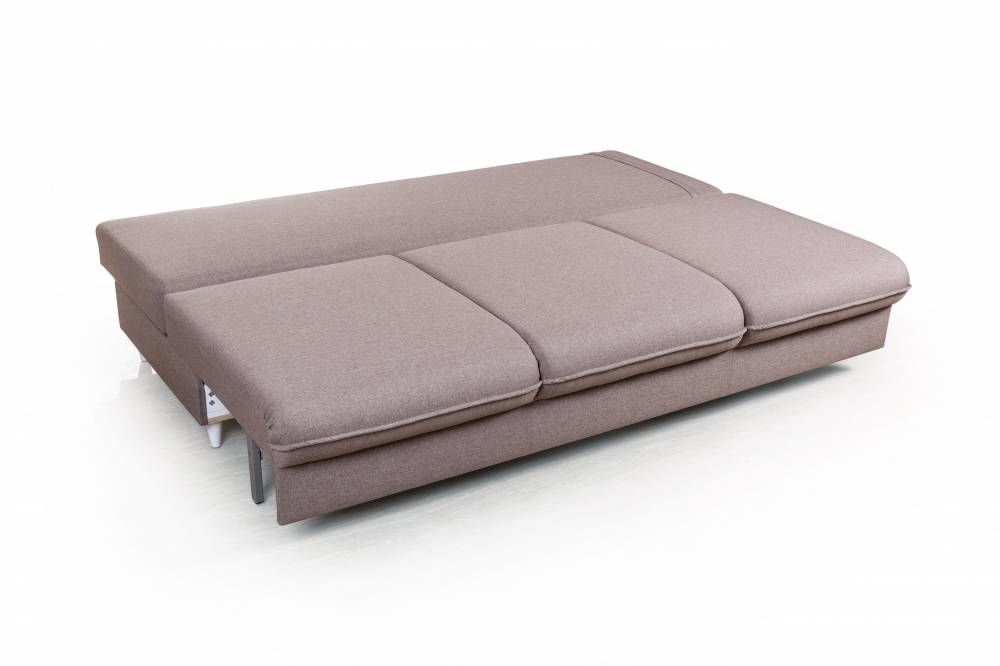 Hans диван-кровать прямой без подлокотников рогожка серый