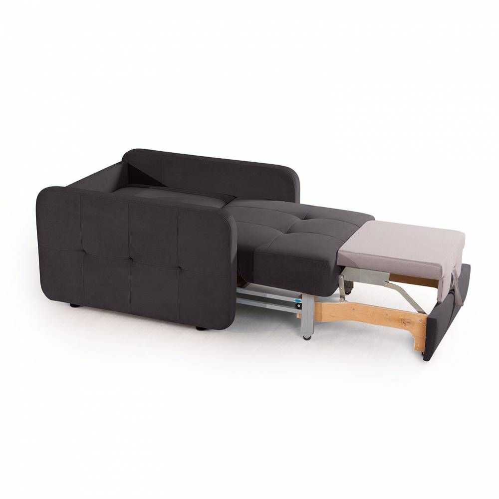 Karina-02 кресло-кровать велюр серый от Top concept