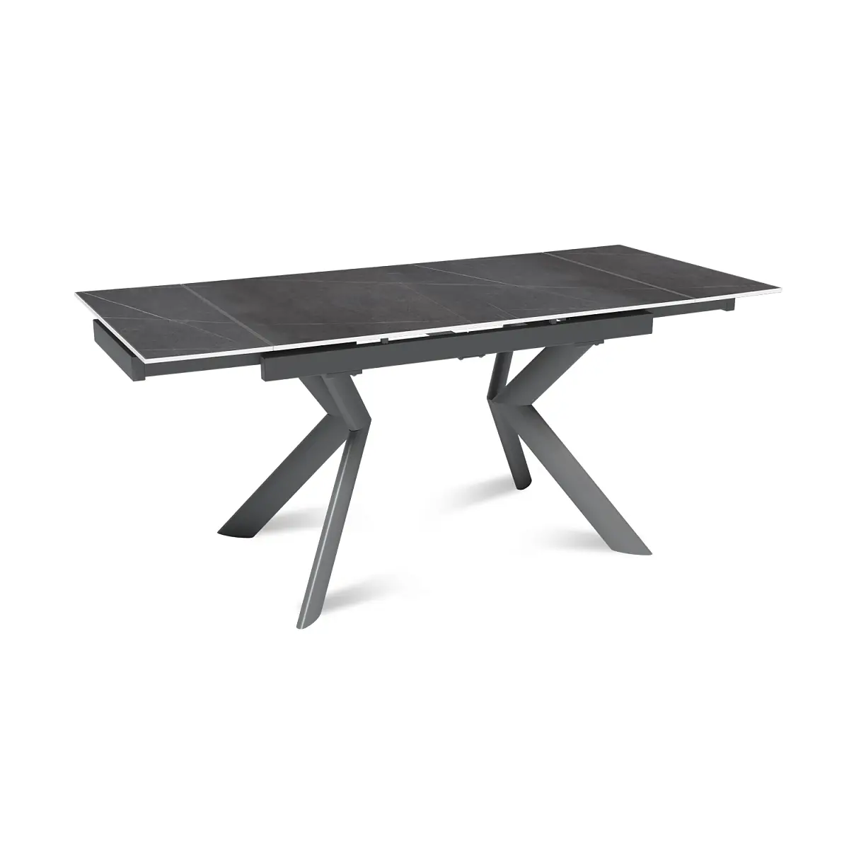 Стол раскладной Bridge (120+30+30), керамика матовая Armani Grey изображение Стол раскладной Bridge (120+30+30), керамика матовая Armani Grey фото