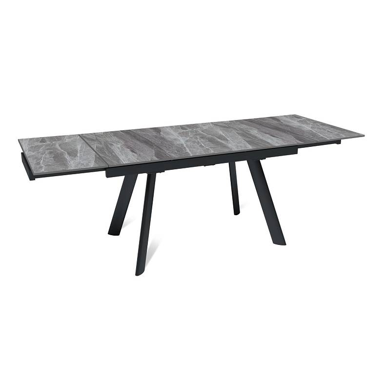 Стол раскладной Stone (140+40+40), керамика глянцевая Italian Light Grey