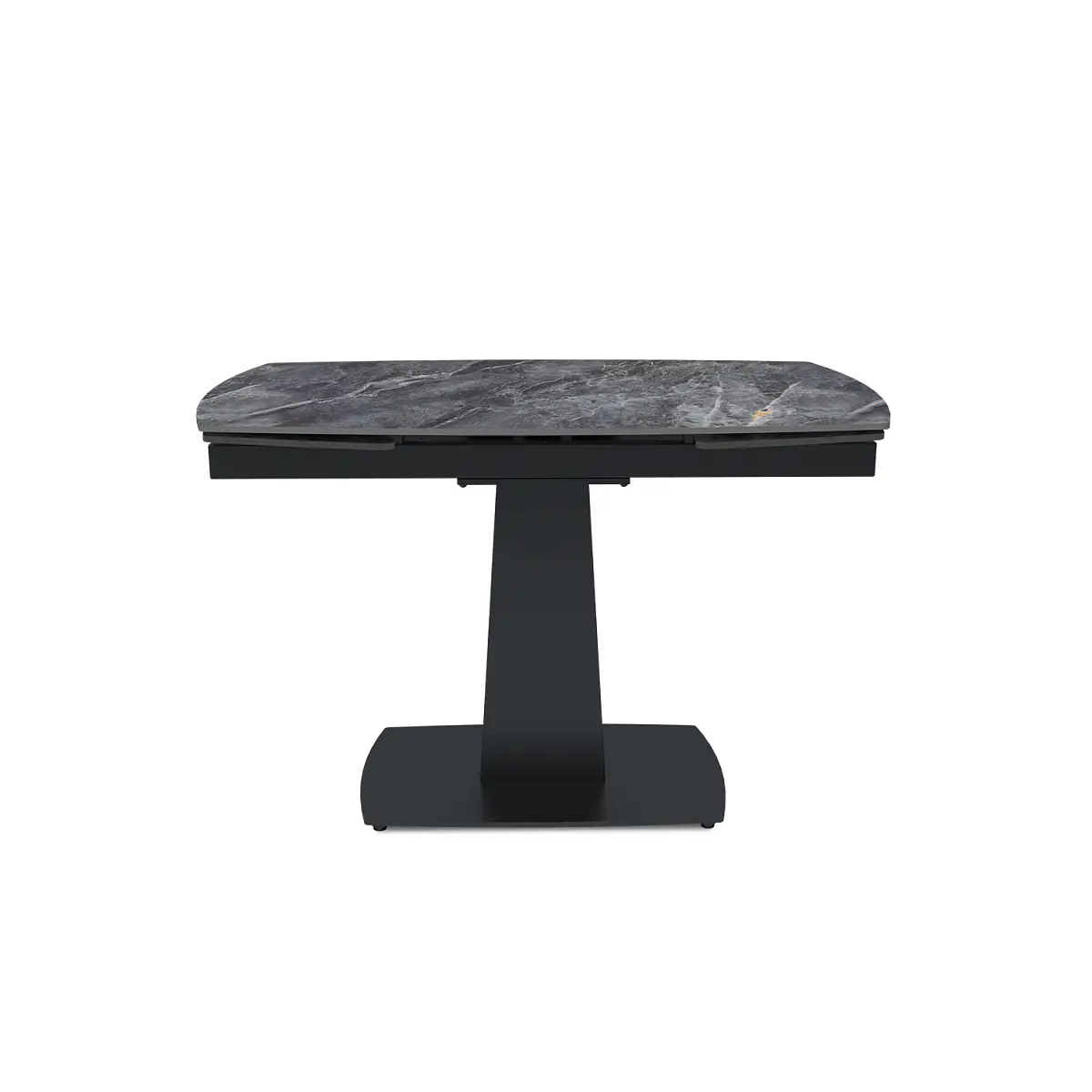 Стол раскладной Vega (120+30+30), бронированная керамика 12 мм, глянцевая Bonix Grey изображение Стол раскладной Vega (120+30+30), бронированная керамика 12 мм, глянцевая Bonix Grey фото