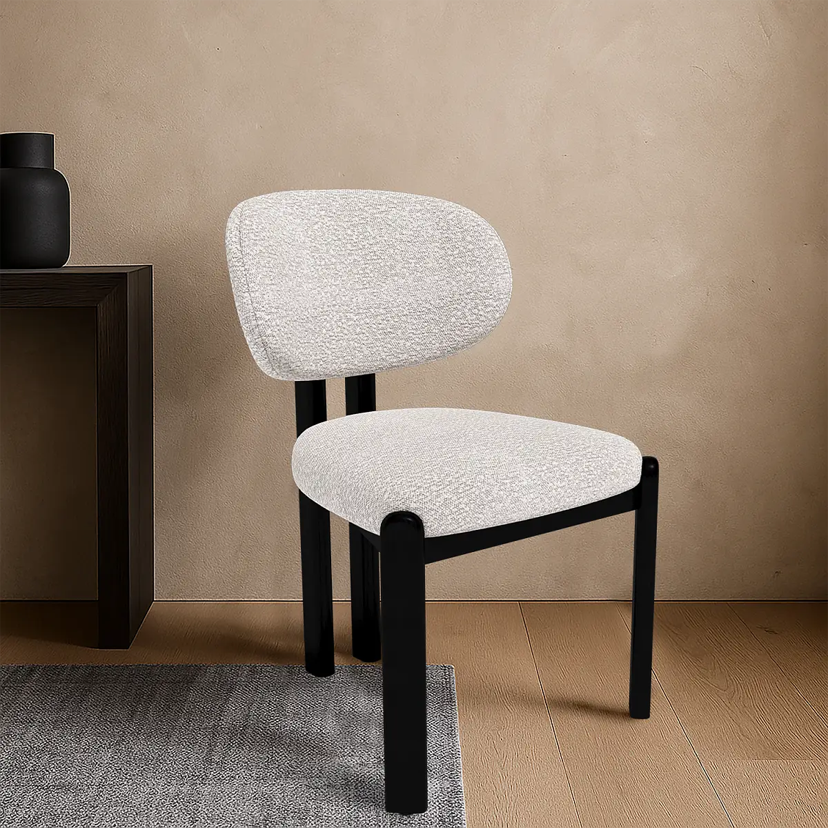 Стул Galloti, бук черный, букле noble 000 изображение Стул Galloti, бук черный, букле noble 000 фото