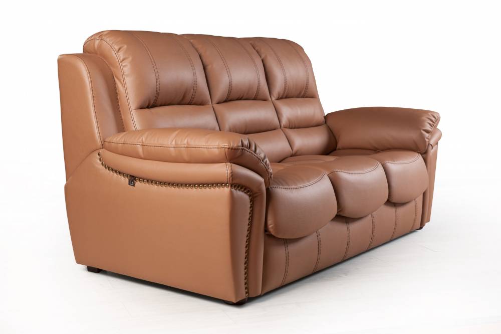 Orlando диван-кровать прямой экокожа коричневый