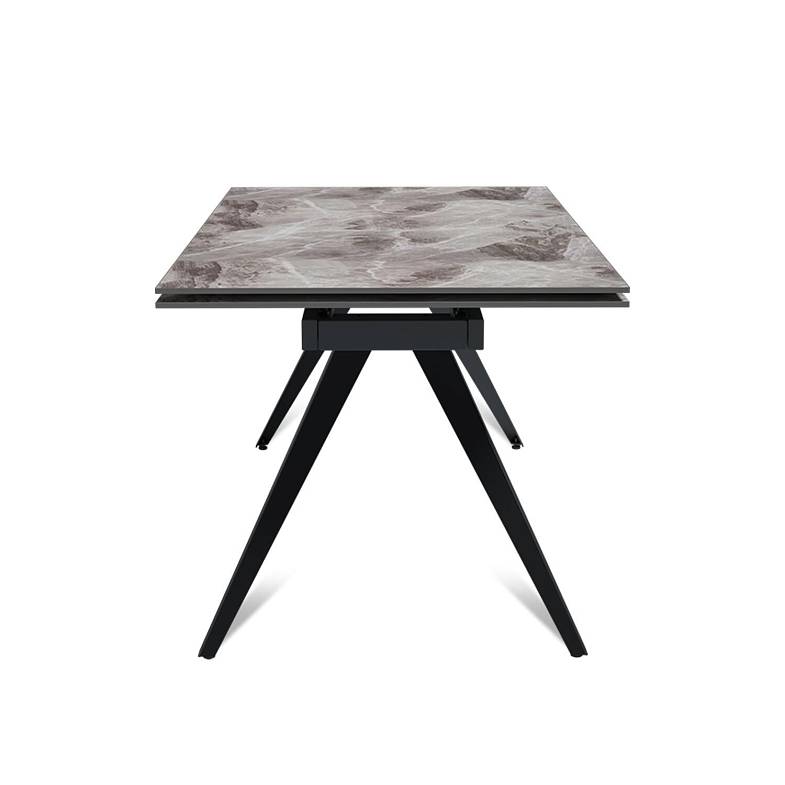Стол раскладной Asti (160+40+40), керамика глянцевая Italian Dark Grey