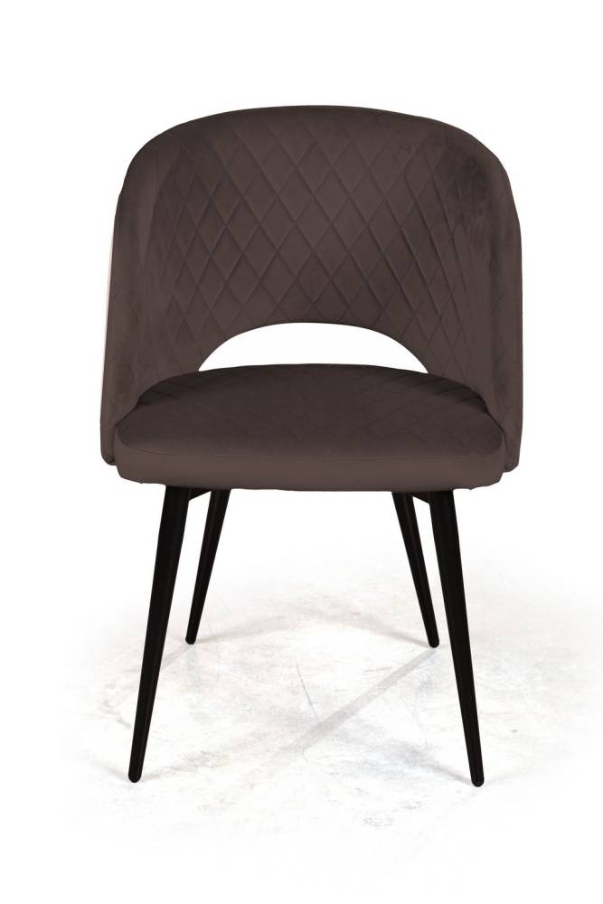 Кресло William ромб, комплект (4шт), бархат антрацит 14/ черный конус от производителя «Top concept»