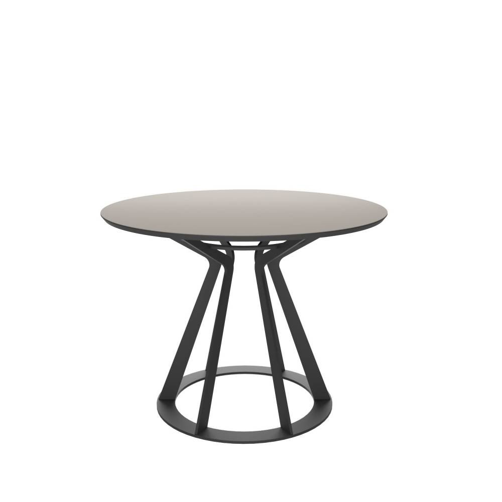 Купить Стол круглый Mercury (100 см) fenix серый + 4 стула UNO в интернет-магазине