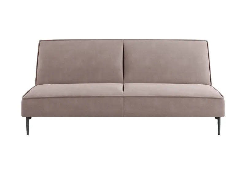 Este диван-кровать трехместный, прямой, без подлокотников, бархат 17