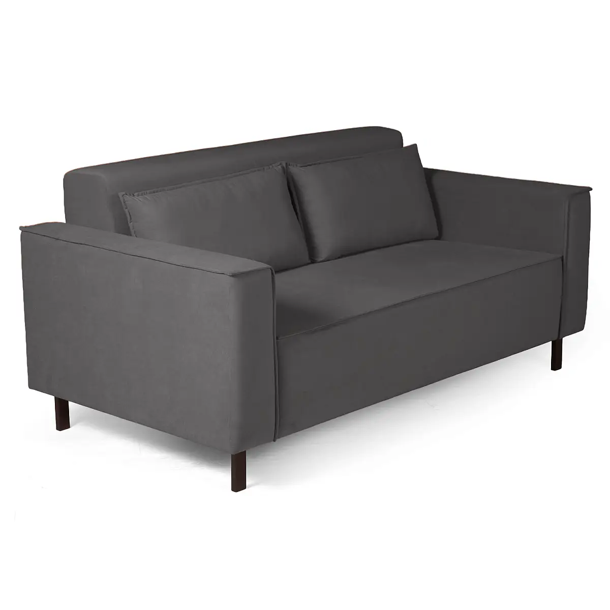 Клаб диван-кровать прямой, велюр Frost Smoke фото