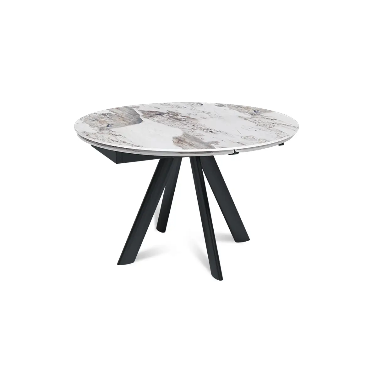 Стол круглый раскладной Orion (120+30+30), керамика глянцевая Pandora изображение Стол круглый раскладной Orion (120+30+30), керамика глянцевая Pandora фото