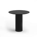 Стол круглый Elan 80, керамика черная