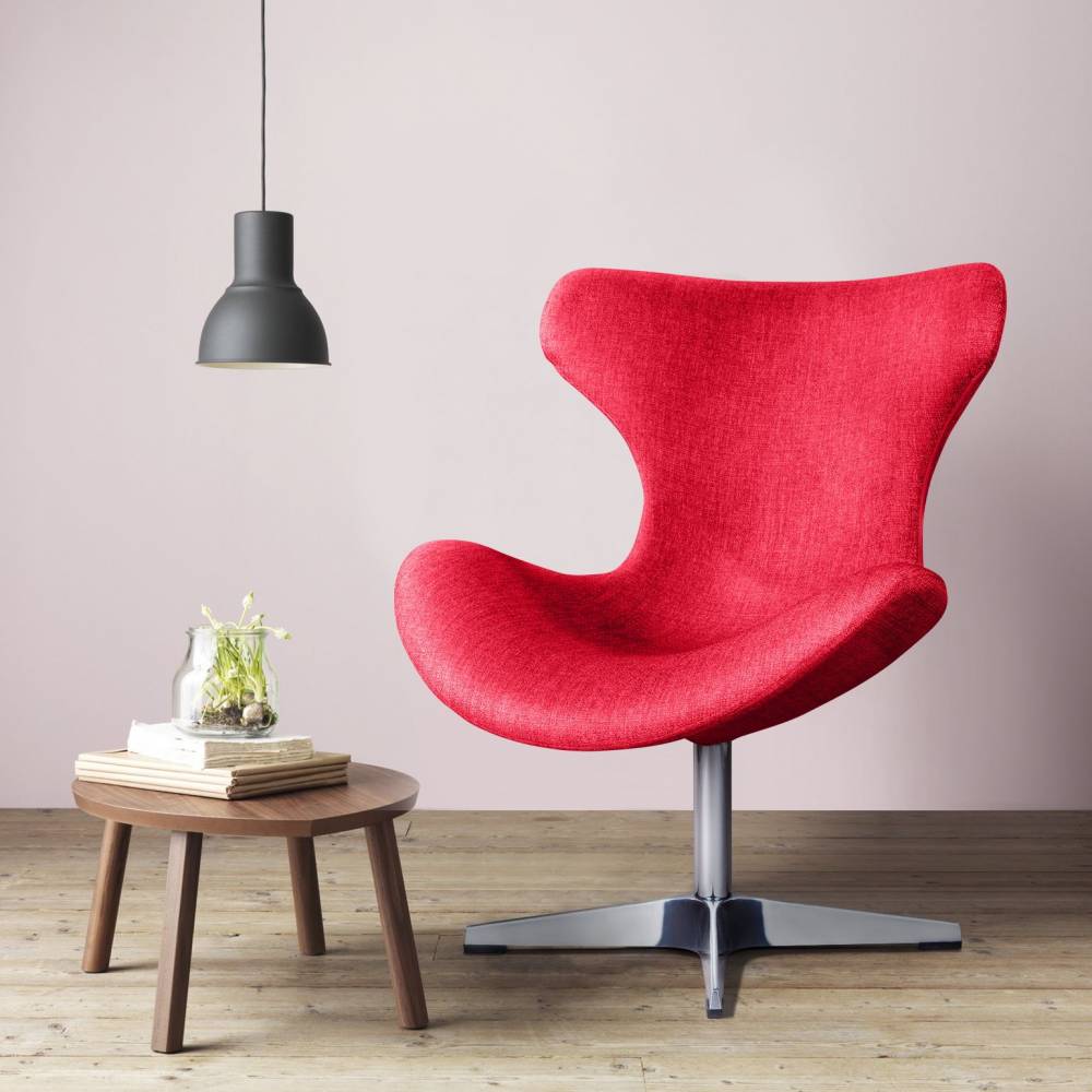 Лаунж кресло Vibe, рогожка красный от Top concept