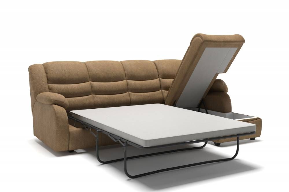 Ridberg диван-кровать с шезлонгом замша бежевый