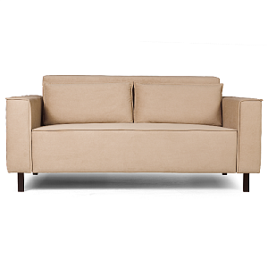 Клаб диван-кровать прямой, велюр Frost beige