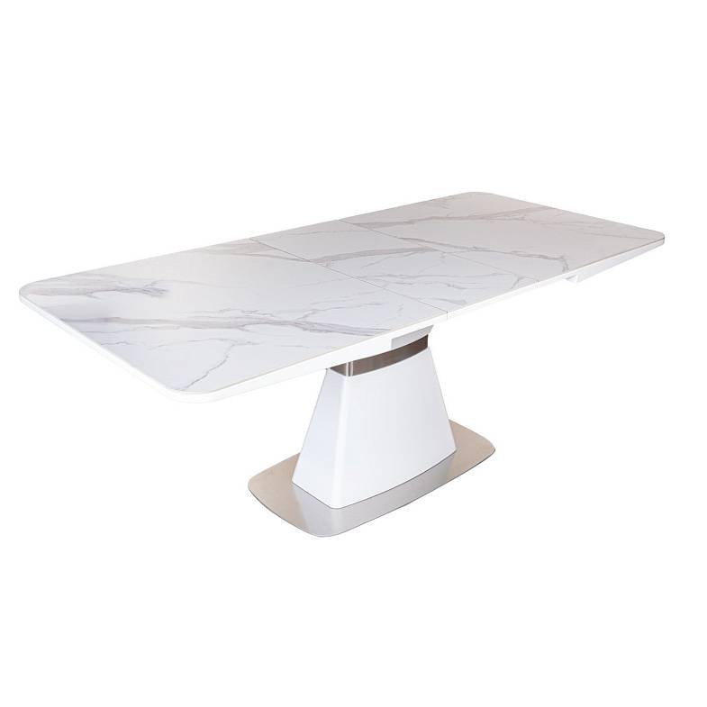 Стол раскладной Madison (160+40 см) испанская керамика белый