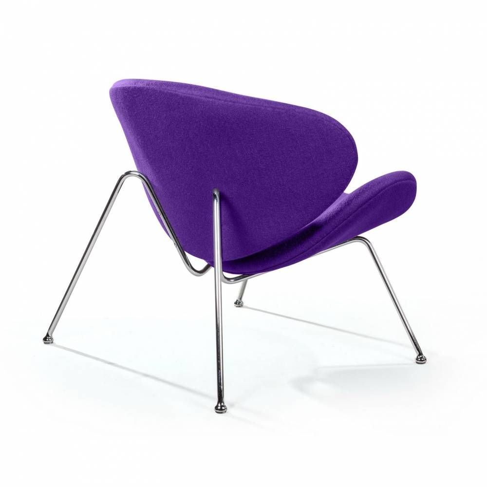 Лаунж кресло Slice, шерсть фиолетовый от Top concept