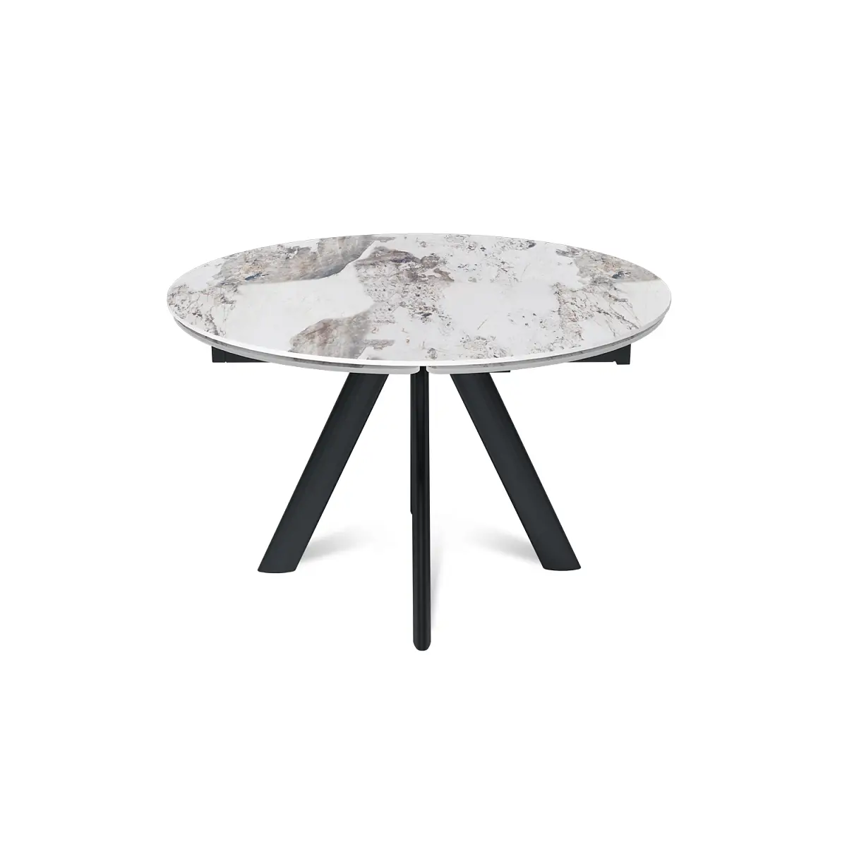 Стол круглый раскладной Orion (120+30+30), керамика глянцевая Pandora изображение Стол круглый раскладной Orion (120+30+30), керамика глянцевая Pandora фото