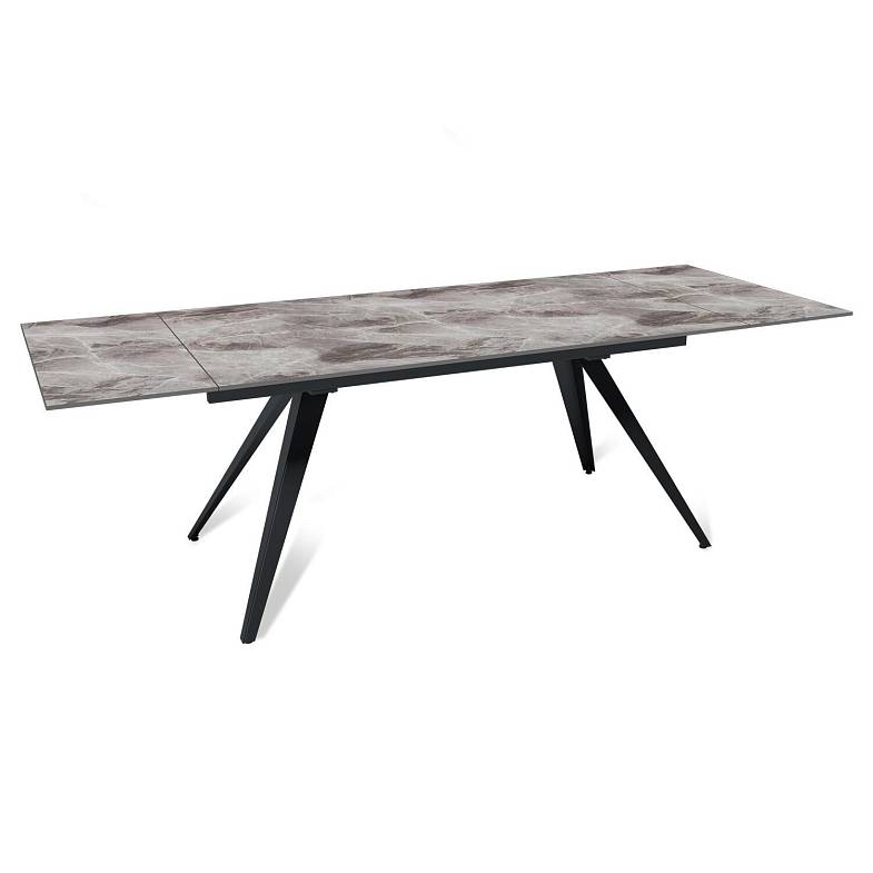 Стол раскладной Asti (160+40+40), керамика глянцевая Italian Dark Grey