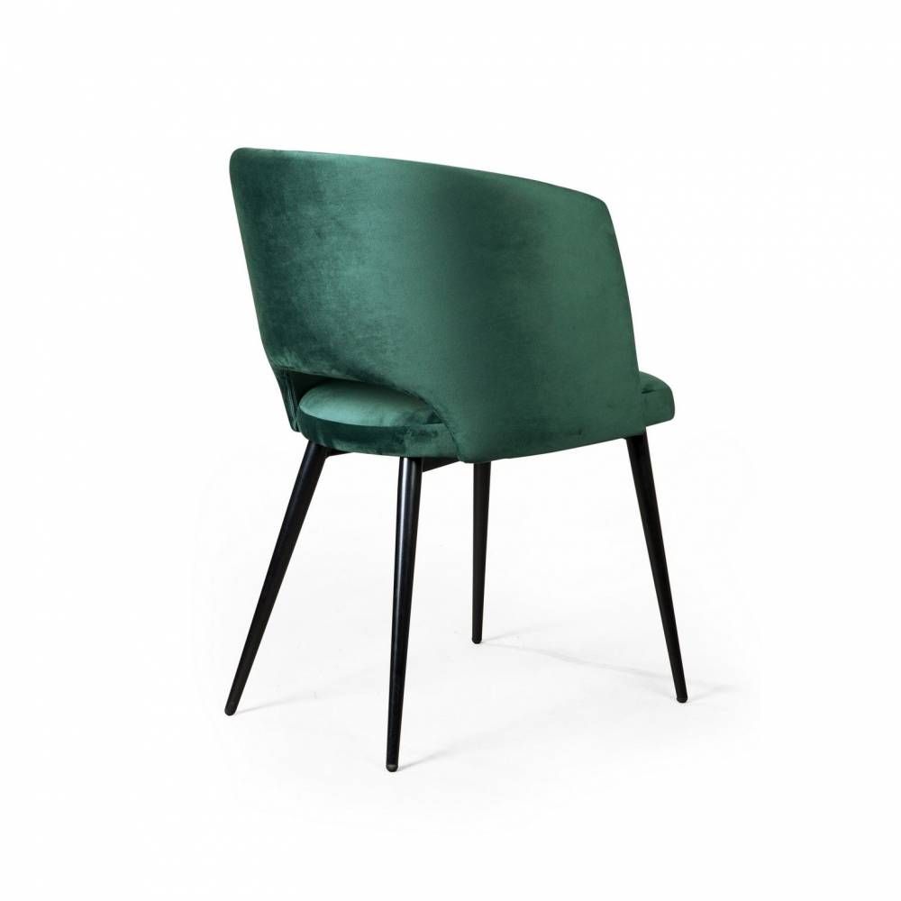 Кресло William, бархат зелёный 19/ черный конус от производителя «Top concept»