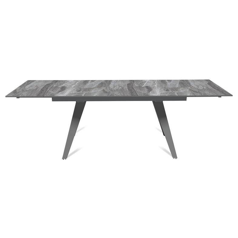 Стол раскладной Rhein (160+40+40), керамика глянцевая Italian Light Grey