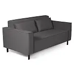 Club диван-кровать прямой, велюр Frost Smoke