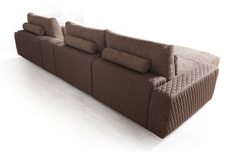 Aldo угловой модульный диван с шезлонгом, баром и столиком