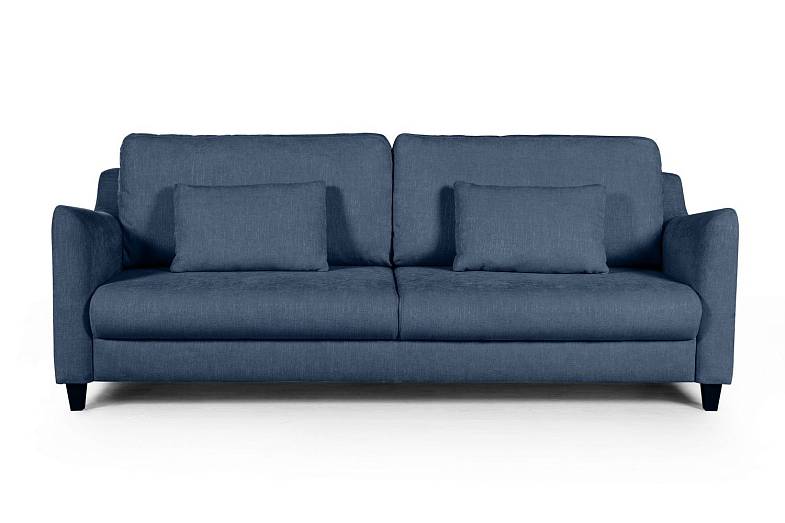 Stockholm диван-кровать прямой велюр синий