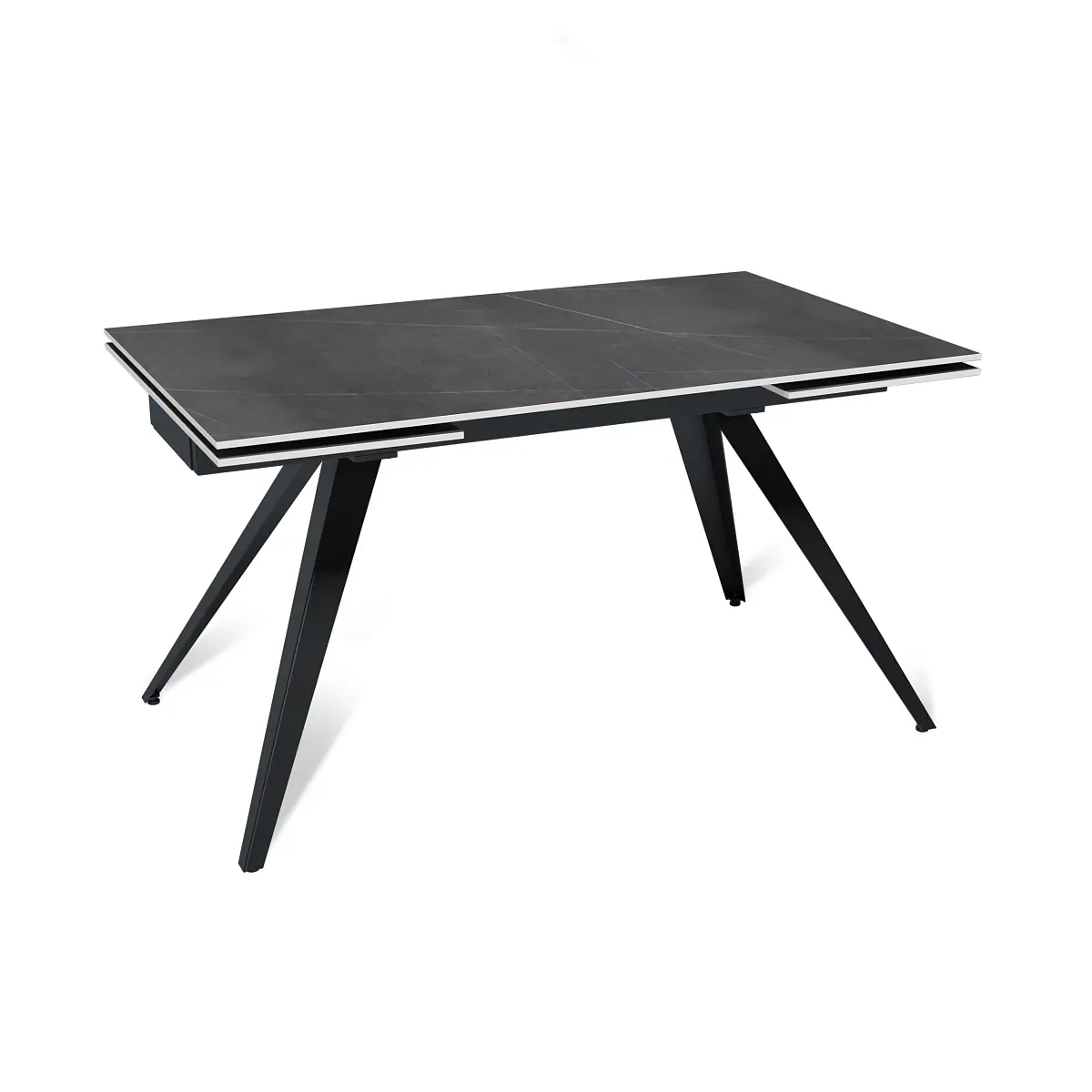 Стол раскладной Asti (140+40+40), керамика матовая Armani Grey matte изображение Стол раскладной Asti (140+40+40), керамика матовая Armani Grey matte фото