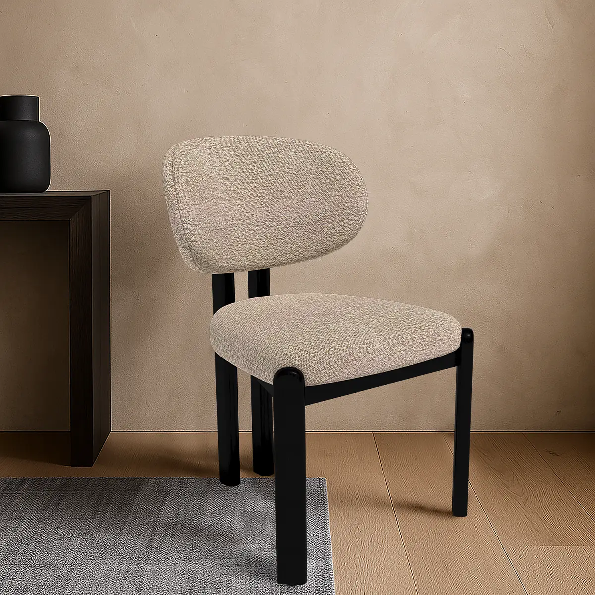 Стул Galloti, бук черный, букле noble 420 изображение Стул Galloti, бук черный, букле noble 420 фото