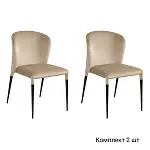 Стул Albert (Альберт), комплект (2шт), бархат бежевый 5