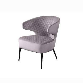 Кресло Richard ромб, бархат светло-серый 26 от «Топ концепт»