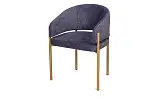 Стул Николь, мех Plush 16 mistic  / опоры шампань