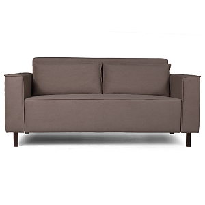 Клаб диван-кровать прямой, велюр Frost chocolate