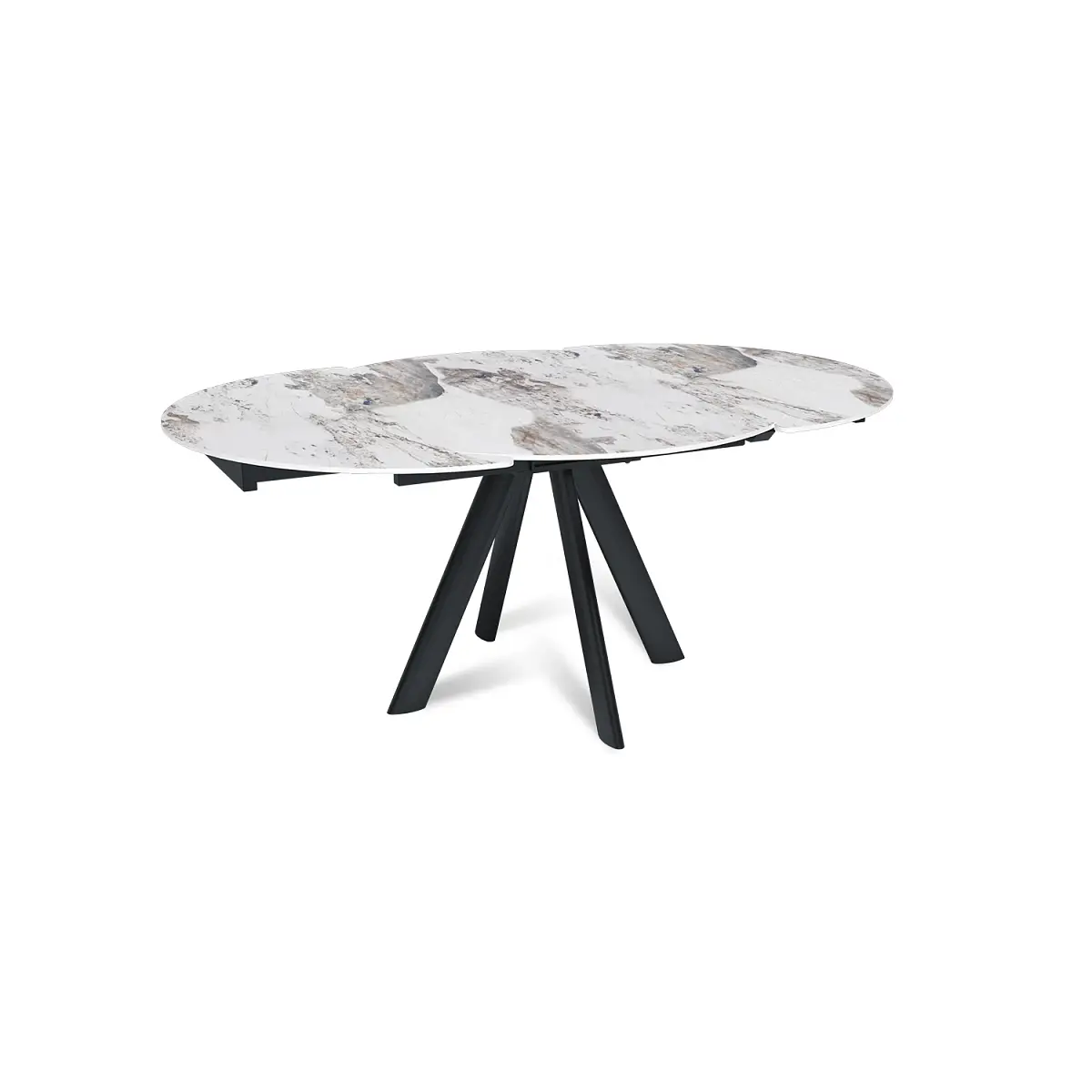 Стол круглый раскладной Orion (120+30+30), керамика глянцевая Pandora изображение Стол круглый раскладной Orion (120+30+30), керамика глянцевая Pandora фото