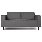 Клаб диван-кровать прямой, велюр Frost Smoke