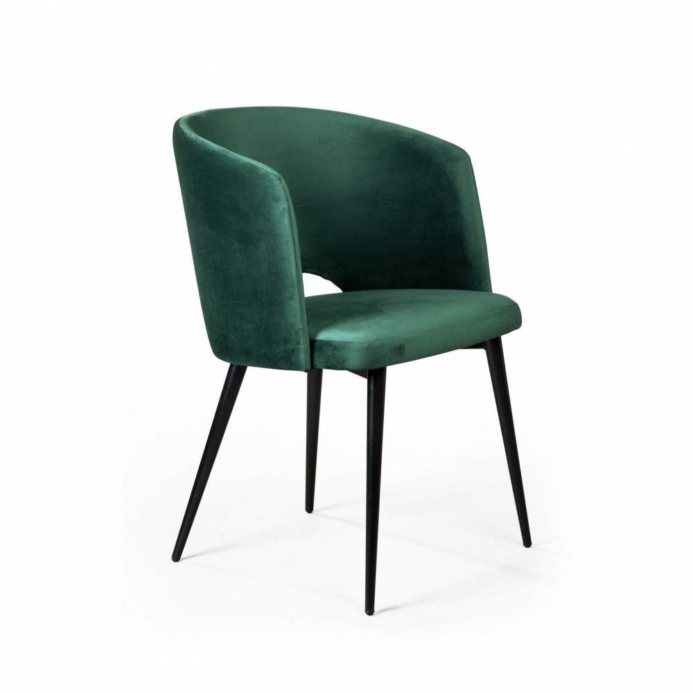 Кресло William, бархат зелёный 19/ черный конус от производителя Top concept