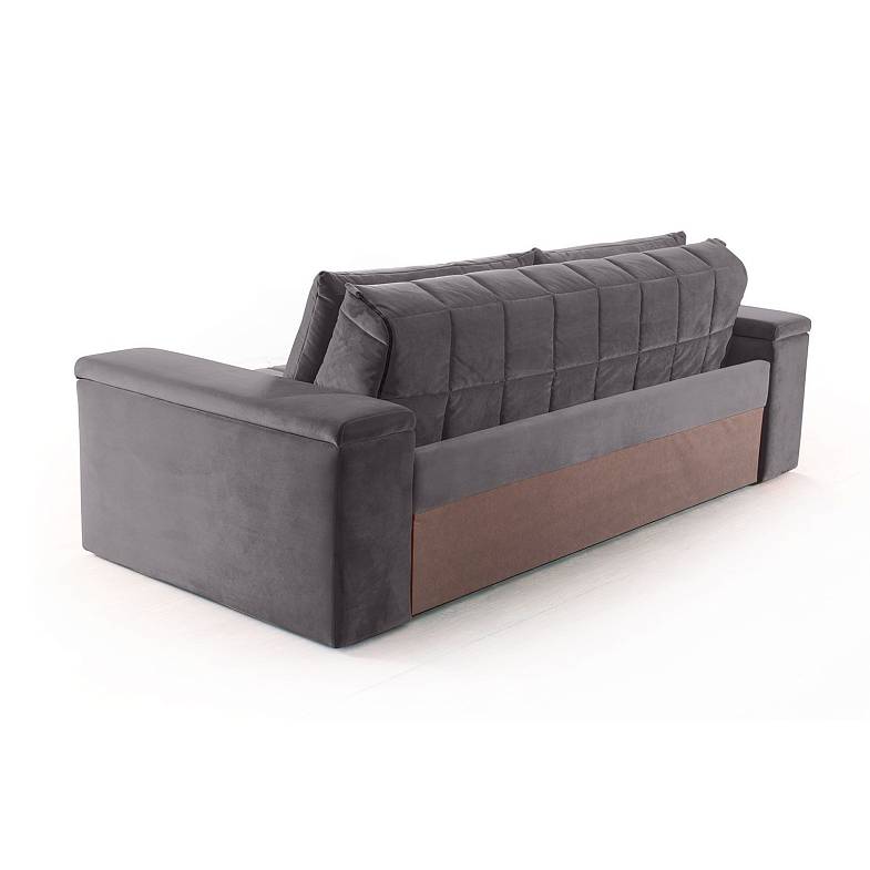 Verona диван-кровать прямой велюр серый