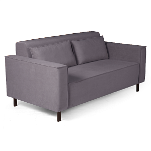 Club диван-кровать прямой, велюр Frost Shark