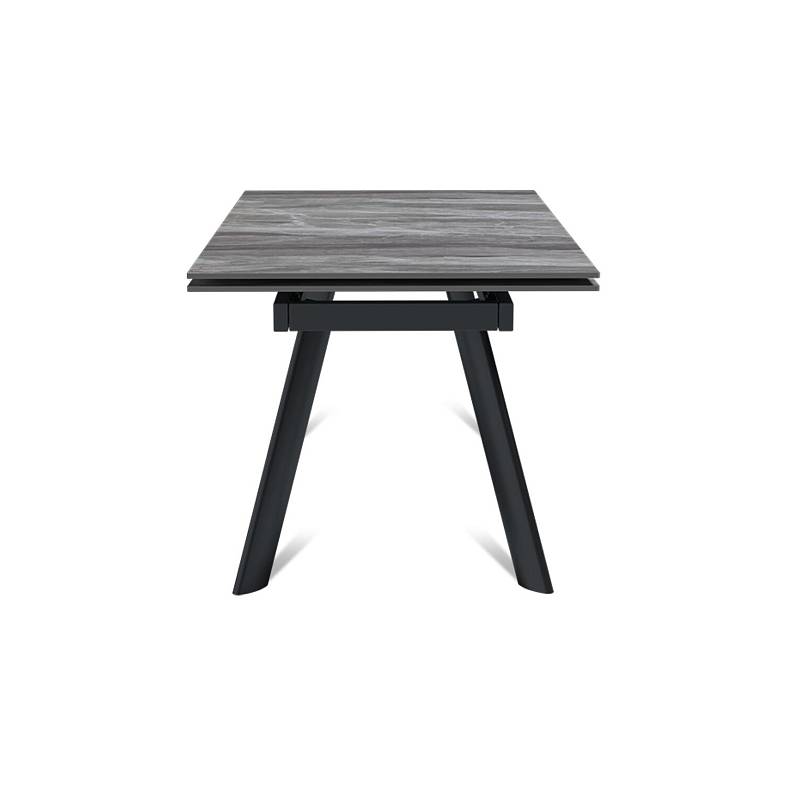 Стол раскладной Stone (140+40+40), керамика глянцевая Italian Light Grey