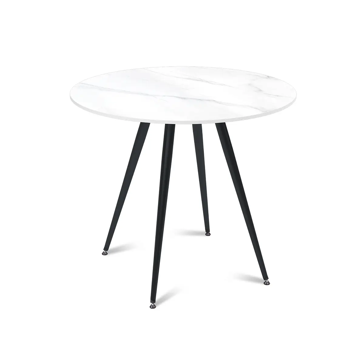 Стол круглый Nick 80, керамика матовая Snow Mountain Stone изображение Стол круглый Nick 80, керамика матовая Snow Mountain Stone фото