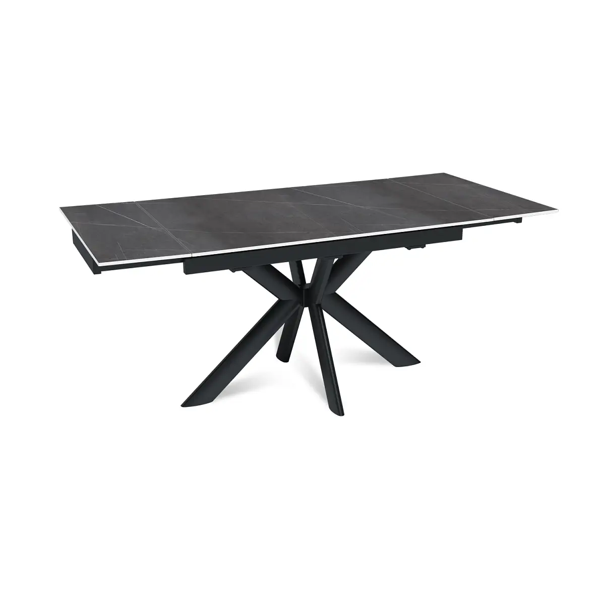 Стол раскладной Strong (120+30+30), керамика матовая Armani Grey изображение Стол раскладной Strong (120+30+30), керамика матовая Armani Grey фото