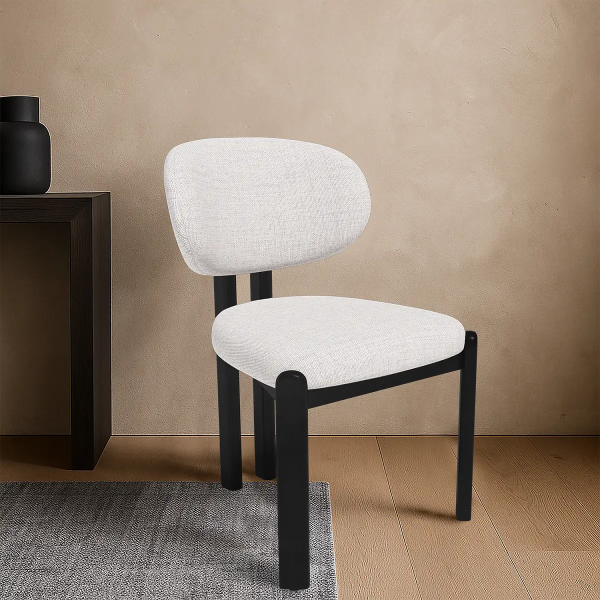 Стул Galloti, бук черный, рогожка wellton 000 изображение Стул Galloti, бук черный, рогожка wellton 000 фото