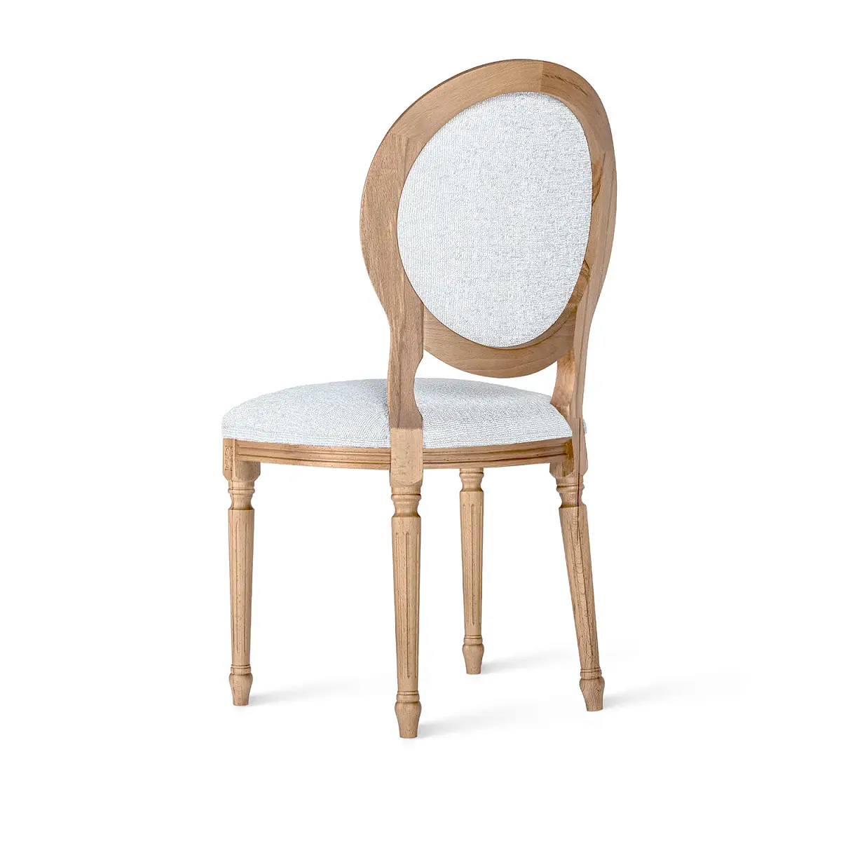 Стул Вивьен, бук натуральный,  шенилл серый фото