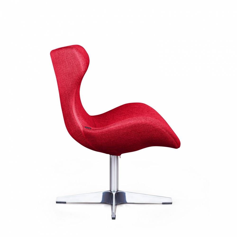 Лаунж кресло Vibe, рогожка красный от Top concept